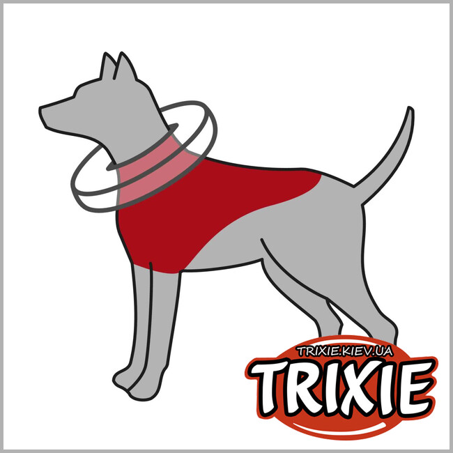 ТРИКСИ Украина - Защитный ошейник для собак Trixie 19545, надувной, S-M: 32-40см/11см, синий