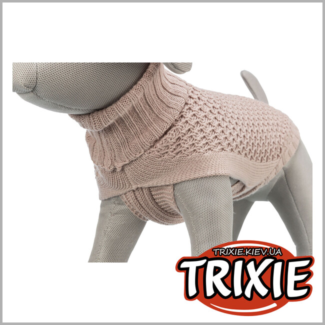 ТРИКСИ Украина - Пуловер для собак Trixie 680096 "Norwood", S: 40см, пудровый