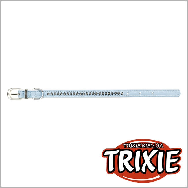 ТРИКСИ Украина - Ошейник Active Comfort-TRIXIE с камнями (S: 23–28см/15мм,голубой)