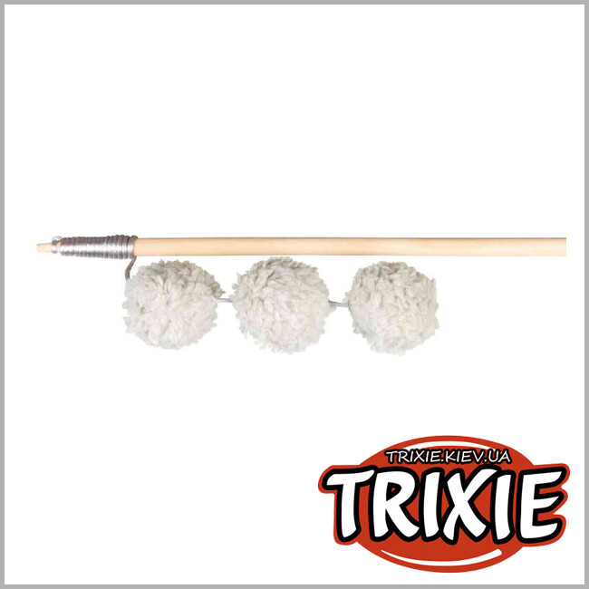 ТРИКСИ Украина - Удочка с 3-мя мячиками TRIXIE (35 см)