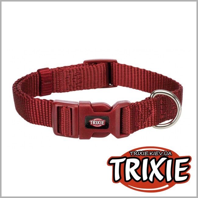 ТРИКСИ Украина - Ошейник Premium-TRIXIE (S: 25–40см/15мм,бордо)
