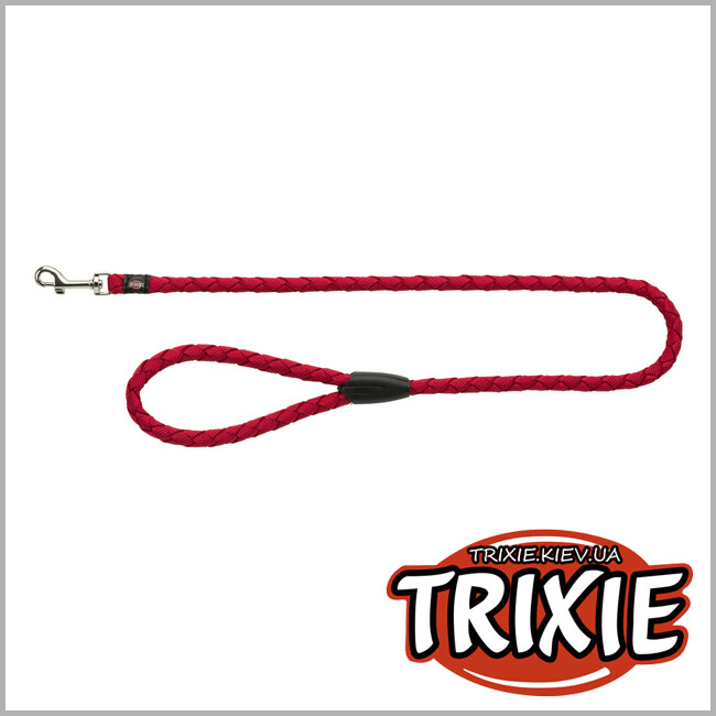 ТРИКСИ Украина - Поводок "Cavo",Trixie 143403 для животных S-M: 1.00м/12мм, красный