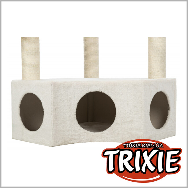 ТРІКСІ Україна - Драпак будиночок кігтеточка Trixie Raquel (плюш кремовий 199 см)