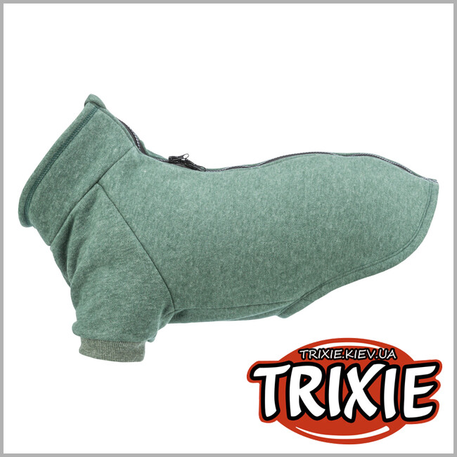 ТРИКСИ Украина - Свитшот для собак Trixie 680719 CityStyle "Amsterdam", L: 62см, темно-зеленый