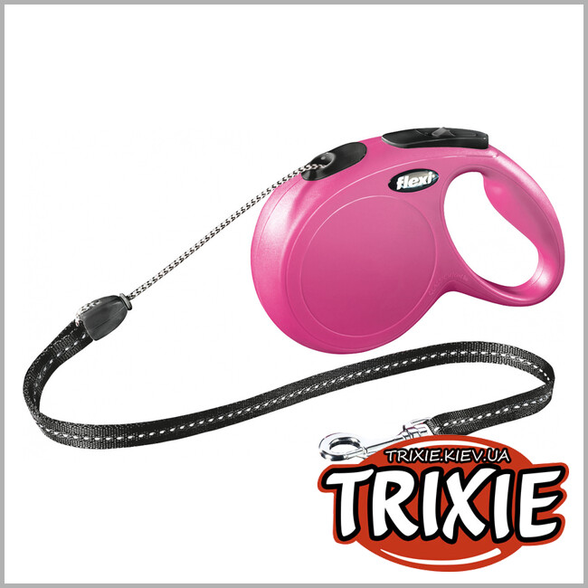 ТРИКСИ Украина - Флекси TRIXIE - New CLASSIC (M: 8м, до 20кг, черный)