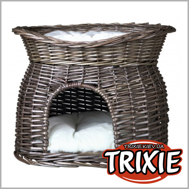 ТРИКСИ Украина - Лежак-домик для кошек TRIXIE (Цвет: серый)