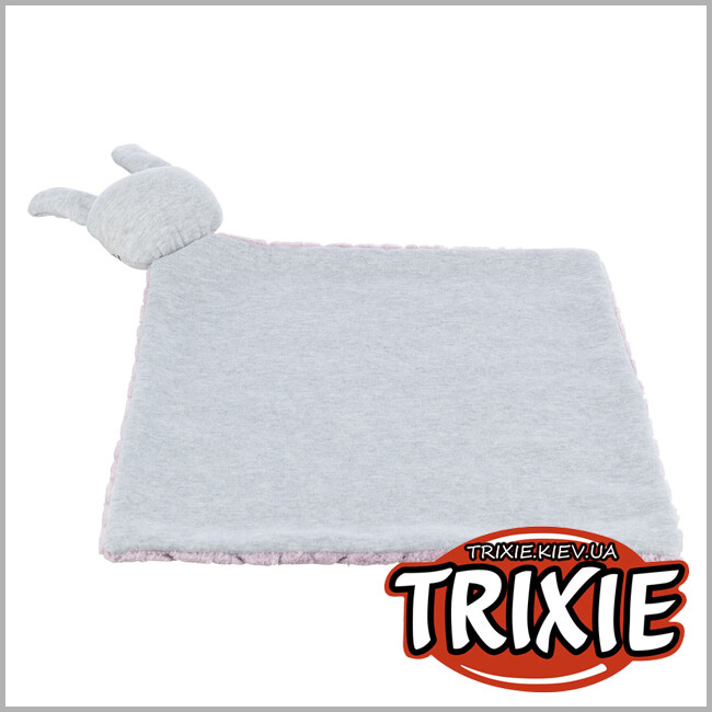 ТРИКСИ Украина - Junior Trixie 38242 одеяло с игрушкой-кролик, 55х40см, светло-сиреневый/светло-серый