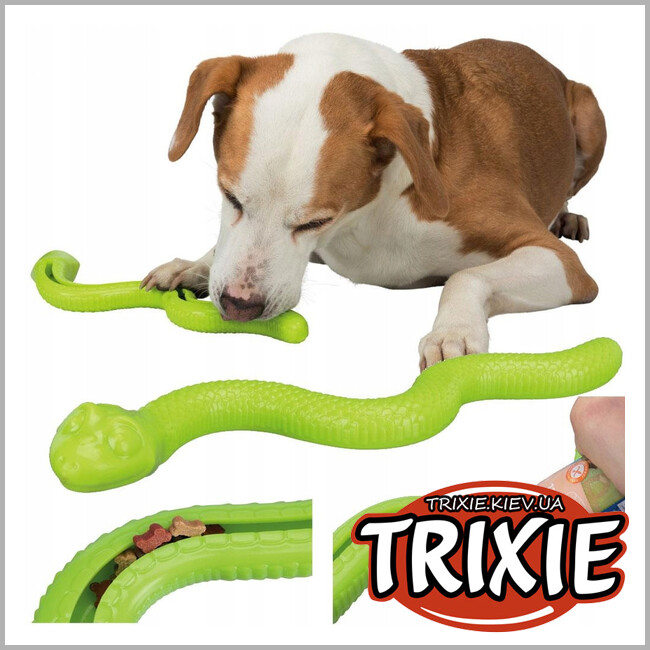 ТРИКСИ Украина - Игрушка змея для лакомств TRIXIE ( термопластичная TRP резина 42 см)