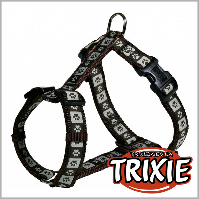 ТРІКСІ Україна - Шлей для собак TRIXIE - Coffee(Розмір:50-75cм/25мм,коричневий,нейлон)