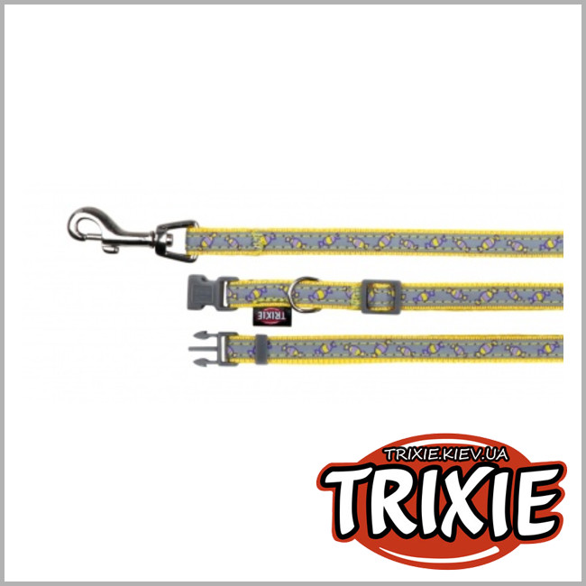 ТРИКСИ Украина -  Светящиеся Поводок + ошейник для собак TRIXIE
