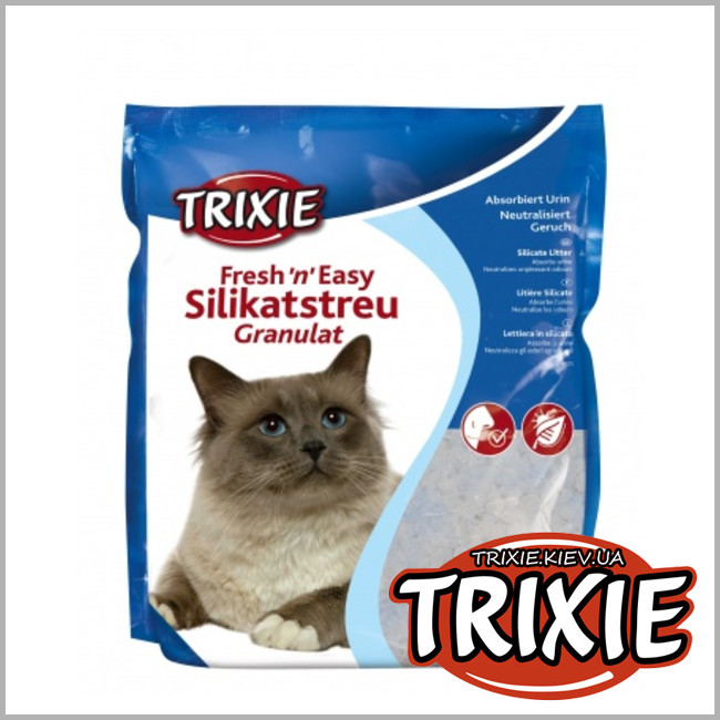 ТРІКСІ Україна - Силікатний наповнювач Trixie Simple n Clean Silicate Litter (3.8L)