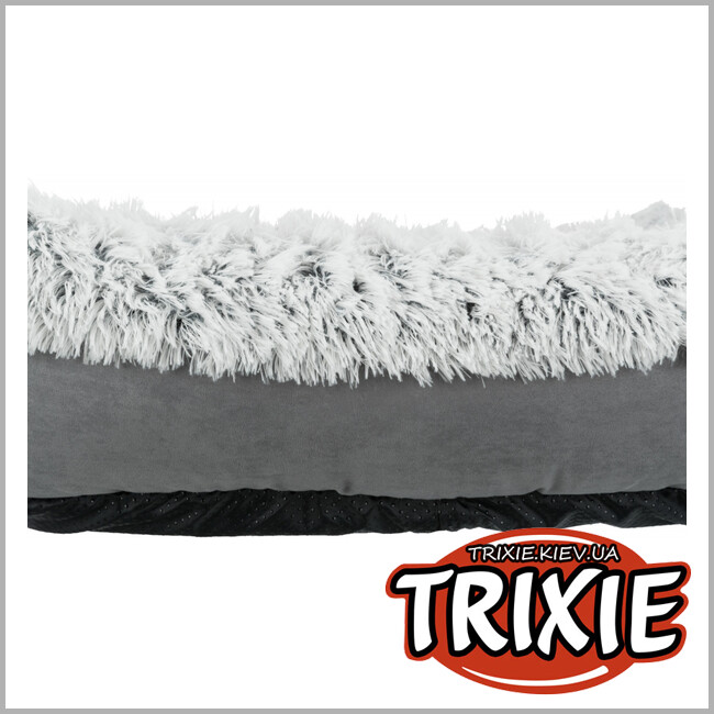 ТРИКСИ Украина - Кровать Харви для собак Trixie ( из полиэстера  60*50 см. серый / бело-черный  )