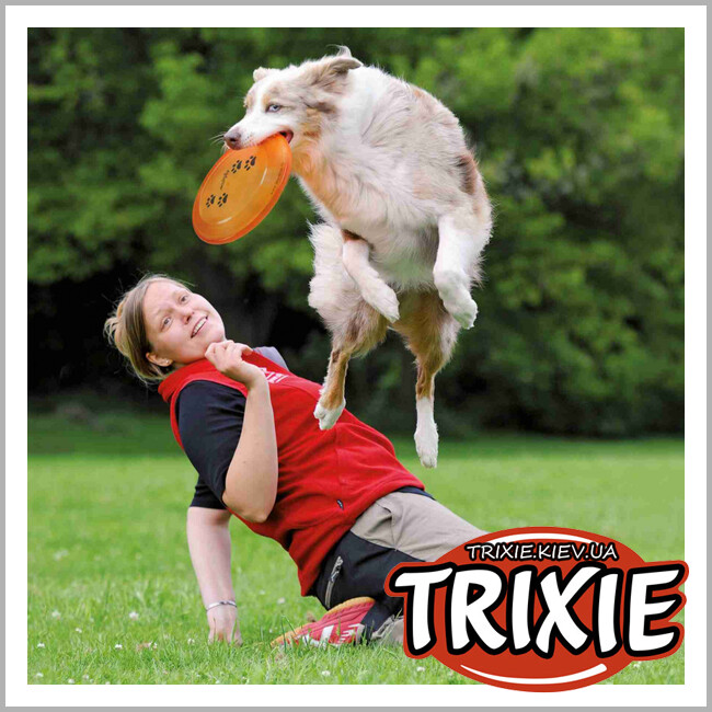 ТРИКСИ Украина - Пластмассовый диск для собак TRIXIE -Activity (Размер: 19см)