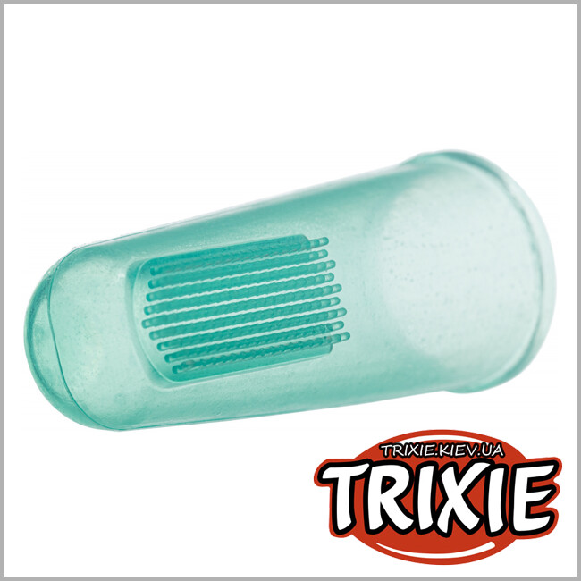 ТРИКСИ Украина - Набор зубных щеток на палец  Trixie Silicone Finger Toothbrush (силикон  6см  2шт )