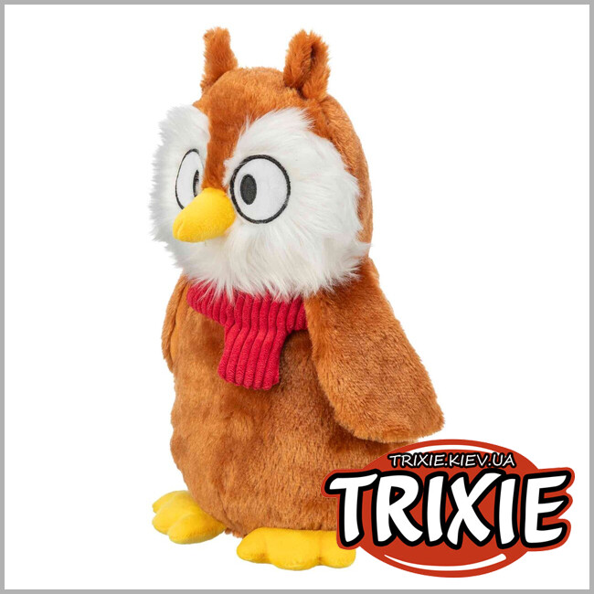 ТРИКСИ Украина - Игрушка "Рождественская сова" Trixie 92629 для собак плюш 33 см