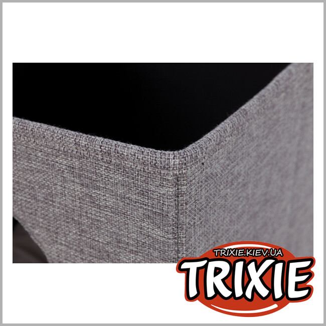ТРИКСИ Украина - Лежак-пещера Trixie 44087 "Ella" для животных на полку, 33х33х37см, серый