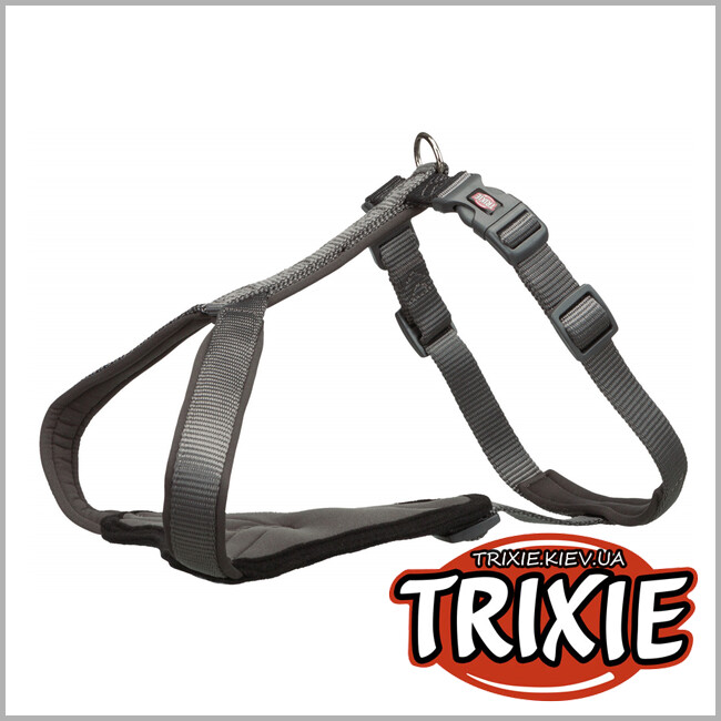 ТРІКСІ Україна - Y-шлей Premium TRIXIE (XXS-XS: 30-37см/10мм, графіт)
