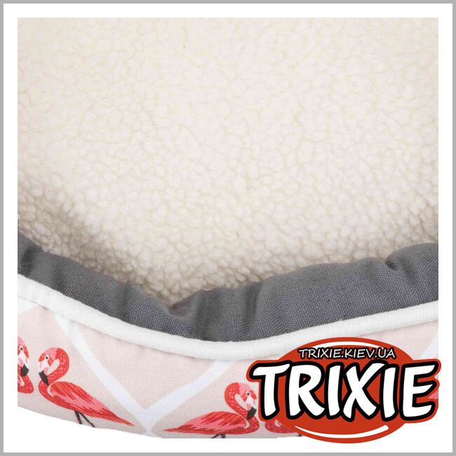 ТРИКСИ Украина -  Лежак Flamingo - TRIXIE, (80 х 65см, розовый/серый/крем)