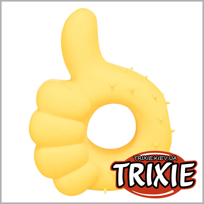 ТРИКСИ Украина - Игрушка-знак Trixie 35518 "Большой палец" (латекс), 14см