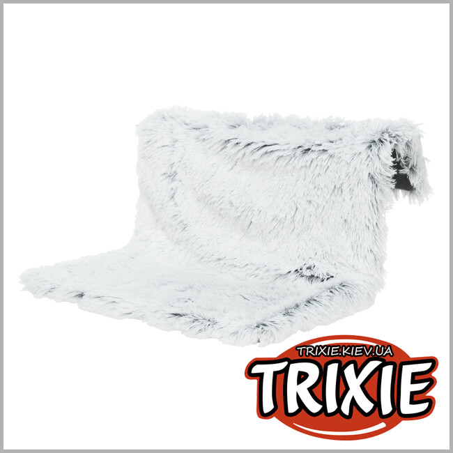 ТРИКСИ Украина - Гамак Trixie 43145 на радиатор "Harvey" (плюш), 45х26х31см, бело-черный.