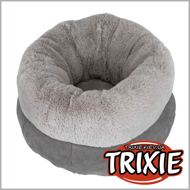 ТРИКСИ Украина - Мягкое место, круглое Elsie-TRIXIE  (45см, серый/св-серый)