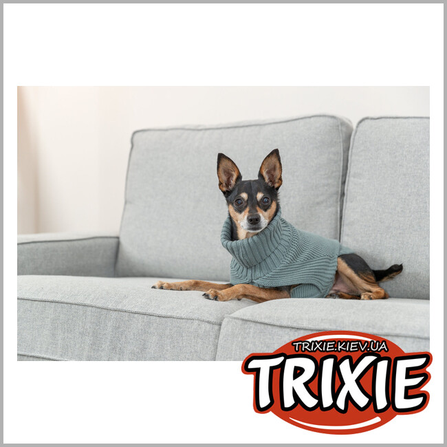 ТРИКСИ Украина - CityStyle пуловер Trixie 680183 "Berlin",S: 33см,шалфей
