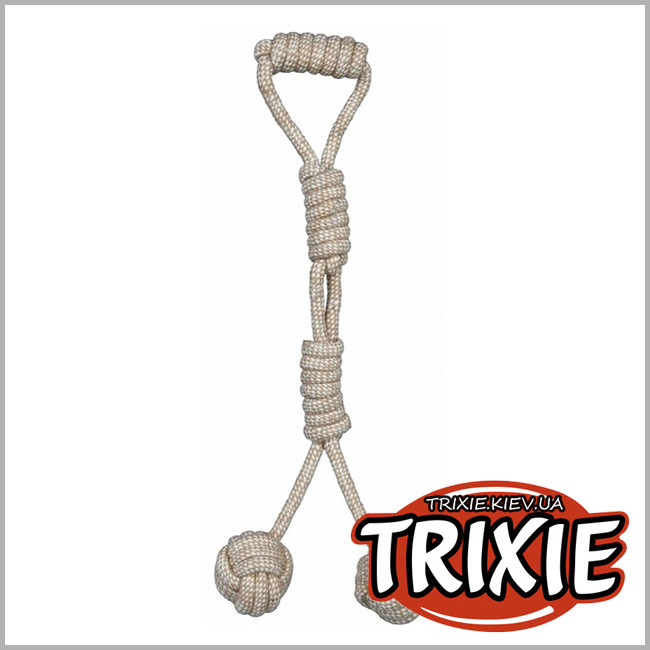 ТРИКСИ Украина - Канат для собак TRIXIE - Denta Fun (Длина: 8см/54см, 2 узла)