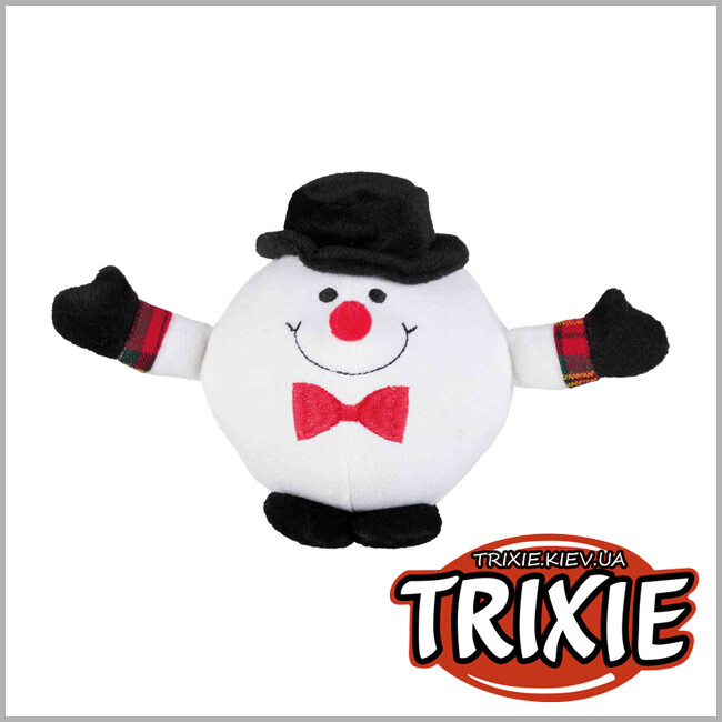 ТРИКСИ Украина - Набор игрушек TRIXIE (Санта/пингвин/снеговик плюш,18см в уп.6шт.)