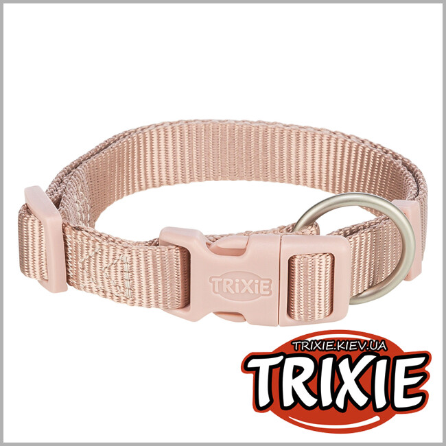 ТРИКСИ Украина - Ошейник для собак Trixie 202135 Premium XXS–XS 15–25 см 10 мм светло-розовый