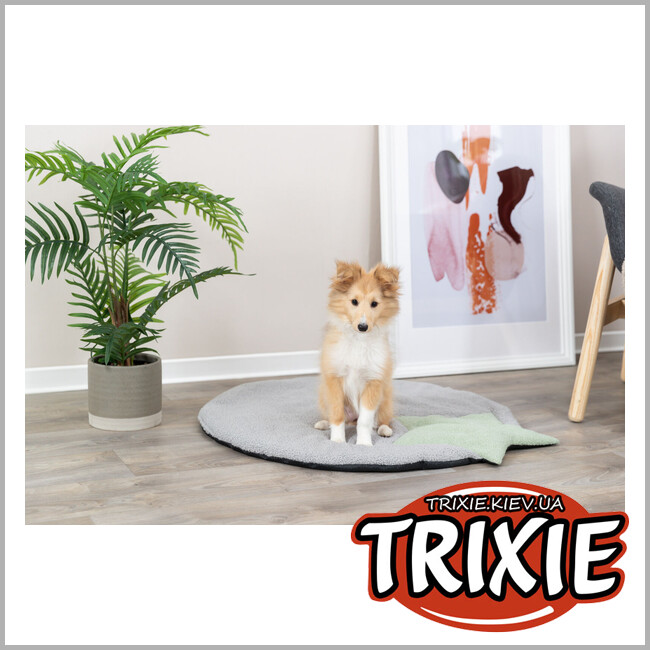ТРИКСИ Украина - Junior Trixie 38245 лежак со звездой (тедди), 86х80см, серый/мятный