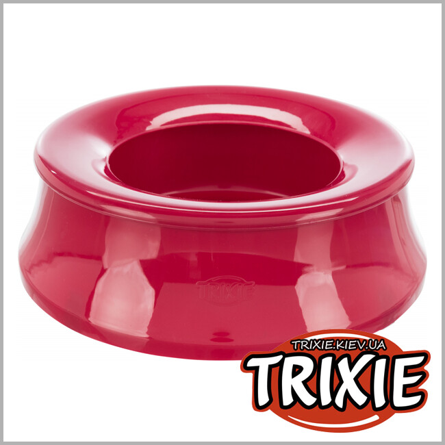 ТРИКСИ Украина - Не переливающая дорожная миска для поездки в машине Trixie Dog Bowl Swobby (1.7л / 24 см)