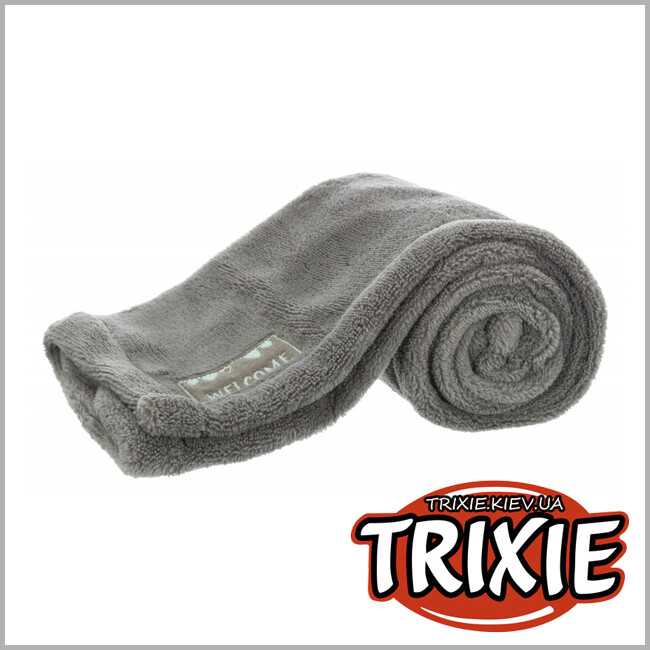 ТРИКСИ Украина - Набор коврик / мишка Trixie  Junior (плюш 75*50см серый/мятный)