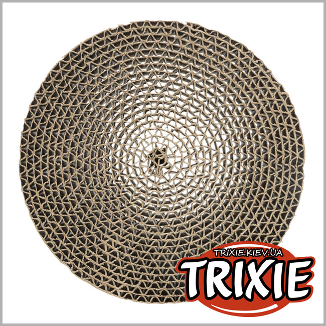 ТРІКСІ Україна - Дерев'яний драпак з іграшками TRIXIE Scratching Cardboard with Wooden Frame (35*4*35 см)