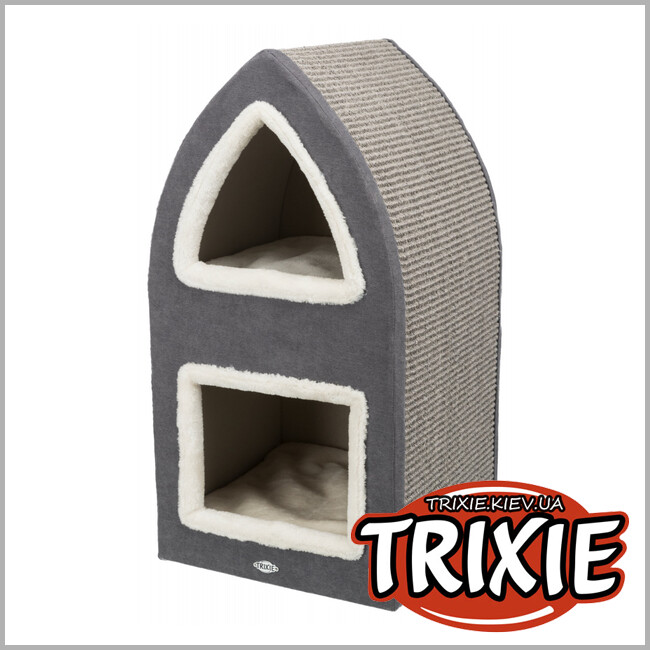 ТРИКСИ Украина - Драпак-башня TRIXIE Marcy ( 38 х 38 х 75см, крем/серый)