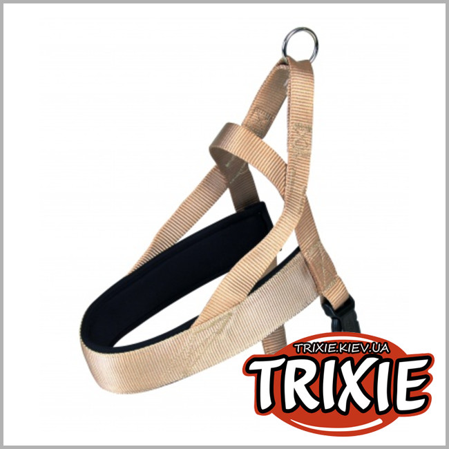 ТРІКСІ Україна - Шлей для собак TRIXIE - PremiumComfort (Розмір:53-66cм/40мм, Колір:бежевий, нейлон)