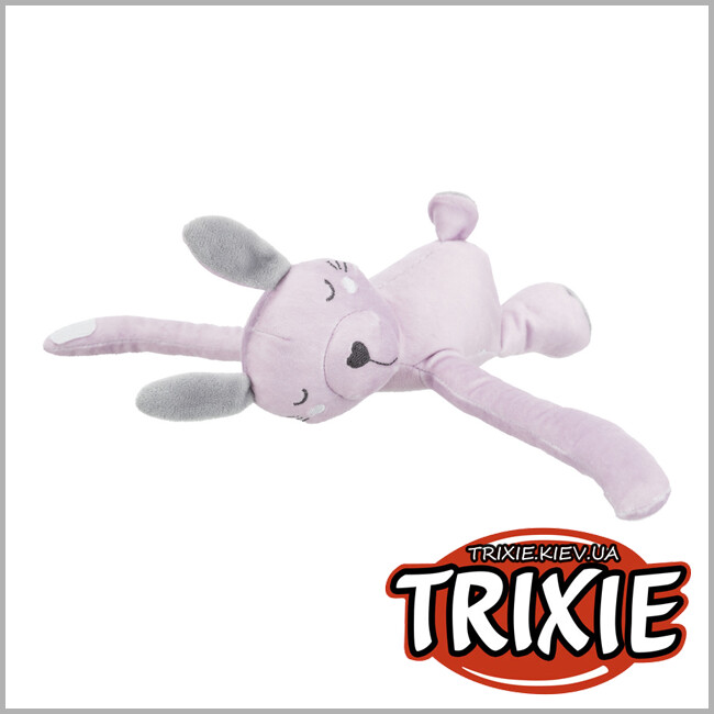 ТРИКСИ Украина - Набор коврик / мишка Trixie  Junior (плюш 75*50см серый/сиренев)