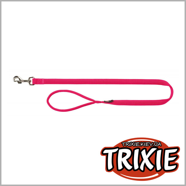 ТРИКСИ Украина - Поводок Comfort Soft-TRIXIE (Размер M-L: 1м/20мм, фуксия)