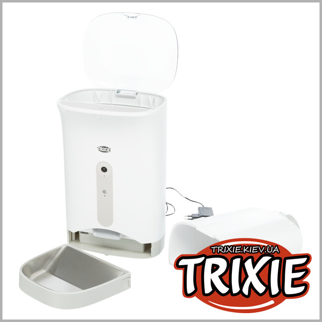 ТРИКСИ Украина - Кормушка автоматическая с камерой и микрофоном TRIXIE TX8 Smart (4.3л / 24*38*19см)