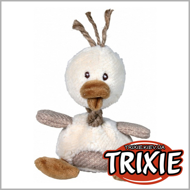 ТРИКСИ Украина - Утка со звуком Trixie Plush Duck for Dogs (плюш со звуком 15см)