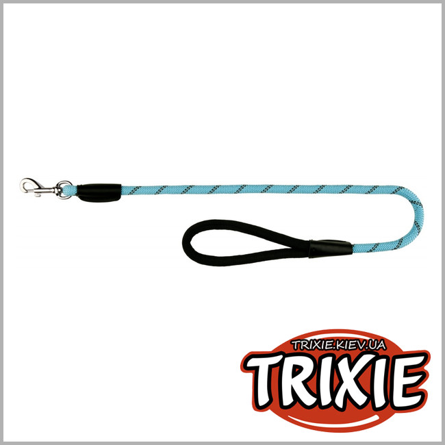ТРИКСИ Украина - Поводок для собак TRIXIE (Размер  L-XL: 1м/ø 13мм, голубой, нейлон)