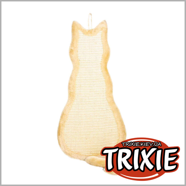 ТРІКСІ Україна - Дряпка Trixie 43112 для котів Cat настінна сизаль/плюш бежева 35х69 см