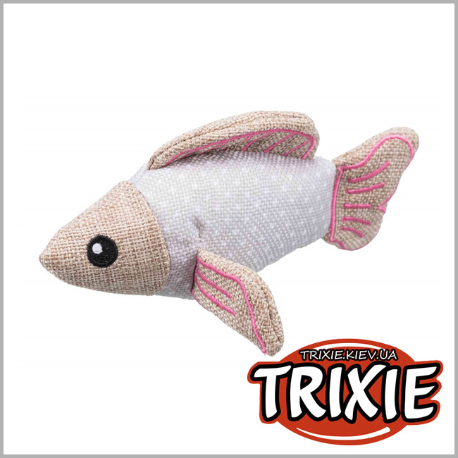 ТРІКСІ Україна - Іграшка риба TRIXIE (тканина/джут, 14 см)