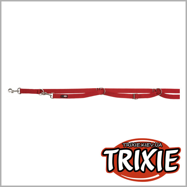 ТРИКСИ Украина - Поводок Premium длинный-TRIXIE (Размер L-ХL: 3.00м/25мм,красный)