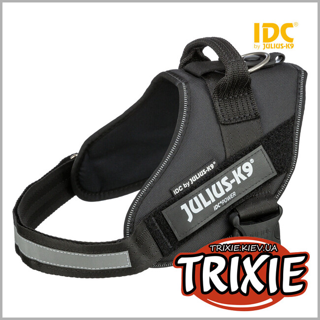 ТРИКСИ Украина - Шлейка тренировочная Trixie 14871 "Julius-K9® IDC",2XL/3: 82-115см/50мм, черный
