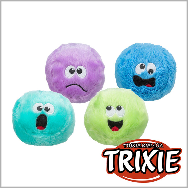 ТРИКСИ Украина - Мячик для животных Trixie 36153 (переработанный плюш), 1шт. 10см