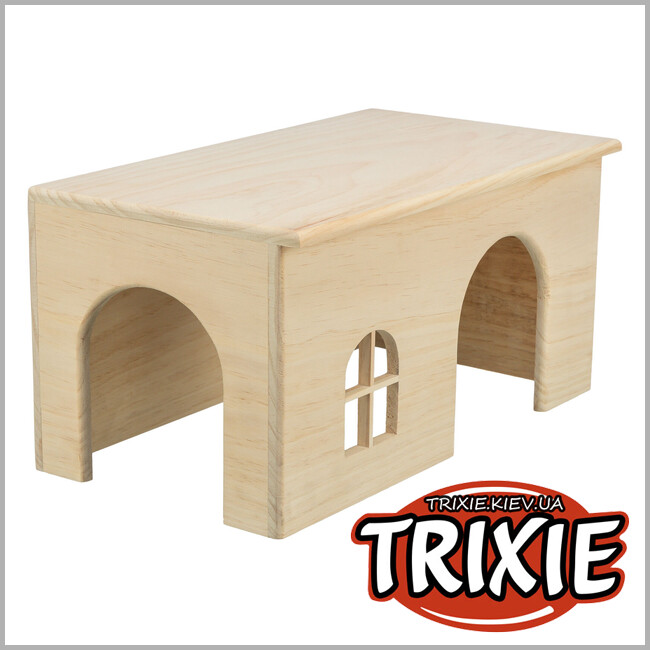 ТРІКСІ Україна - Дерев\'яний будиночок для кроликів - TRIXIE (дерево 40*20*23см)