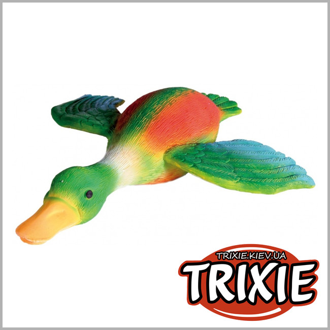 ТРИКСИ Украина - Утка с оригинальным звуком  для собак TRIXIE (с натуральным звуком 30см)