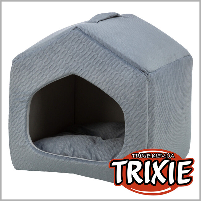 ТРИКСИ Украина - Лежак-пещера для собак Trixie "Alena", 40х45х40см, сине-серый