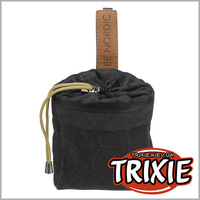 ТРИКСИ Украина - Сумка для лакомств на пояс Trixie 32292 BE NORDIC, 10х14см, черный
