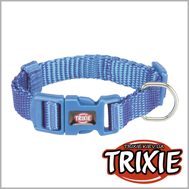 ТРИКСИ Украина - Ошейник Premium-TRIXIE  (нейлон 15–25см/10мм, синий)